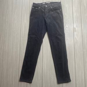 FABRIZIO GIANNI WOMENS CHARCOAL GRAY CORDUROY STRAIGHT PANTS SIZE MEDIUM 30 INCH
